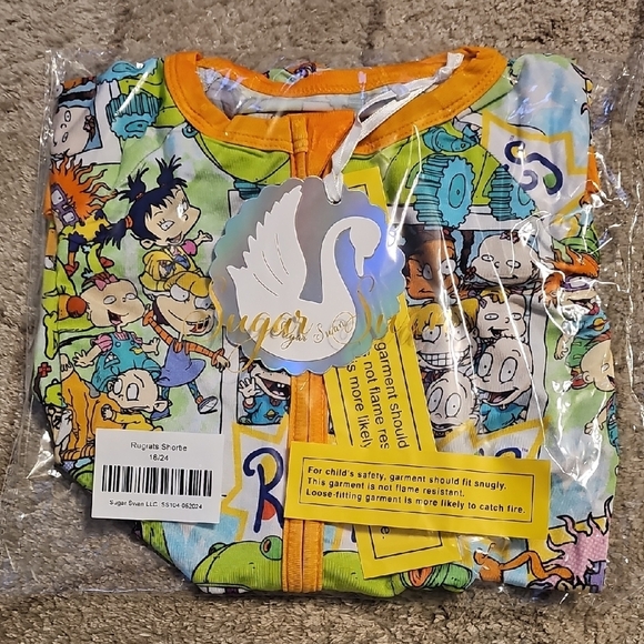 Sugar Swan Other - Rugrats Cartoon Zippered Shortie